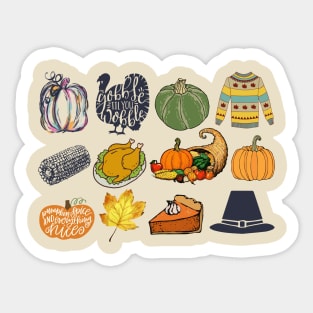 It's the Little Things - Thanksgiving Holiday Sticker